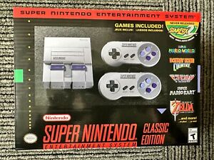 Super Nintendo SNES Classic Mini Entertainment System 21 Games