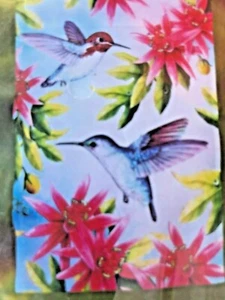 Hummingbird & Passion Flowers Garden Flag 12.5 X 18 Colorful (Better Homes) - Picture 1 of 4