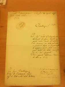 Documento firmato da Nicola Antonio Zingarelli - Picture 1 of 1