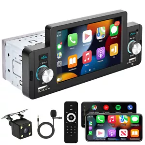 5" Autoradio 1Din Apple Carplay Android Auto Navi Touchscreen Bluetooth + Kamera - Bild 1 von 12