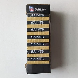 new 2020 Wild Sports NFL Table Top Stackers Tower Build Game New Orleans Saints - Picture 1 of 6