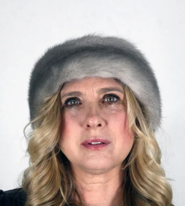 New Sapphire Mink Fur Headband Efurs4less - Picture 1 of 5