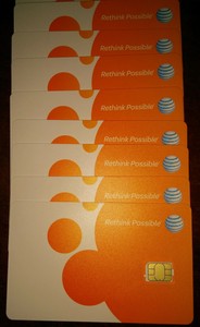 LOT 30 X NEW AT&T NANO 4FF SIM Card • GSM 4GLTE 5G • Prepaid or Contract 