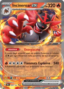 Pokemon TCG GCC Incineroar ex TEF 034/162 Italiano EXC/NM Temporal Forces REG - Imagen 1 de 1