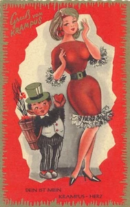 Motiv - Karte Krampus dein ist mein Krampus Herz (7214) - Bild 1 von 2