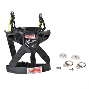 Simpson Hybrid Sport Head and Neck Restraint, XS w/Install Kit - Picture 1 of 9