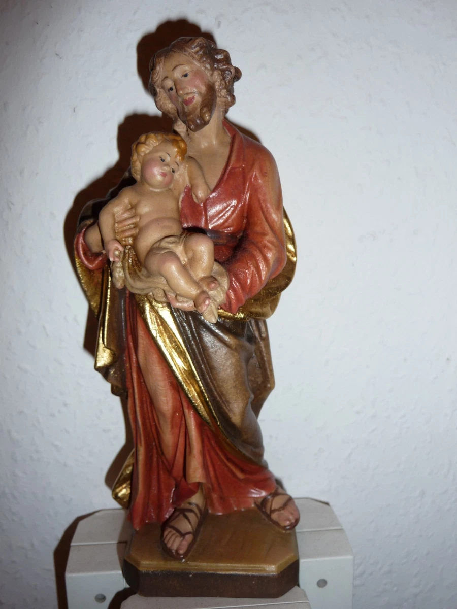 Statue Des Heiligen Josef – 8 Cm Hohe Figur Aus Kunstharz, Schutzpatron Für Das Haus, Perfekt Als Schreibtischdekoration Oder Geschenk