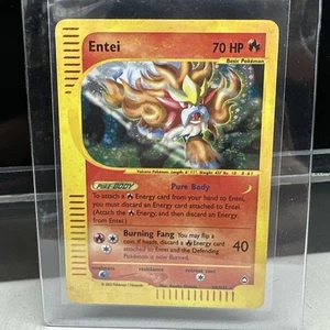 Entei H8/H32 Aquapolis Holo Rare eSeries Vintage Pokemon TCG Card - Picture 1 of 6