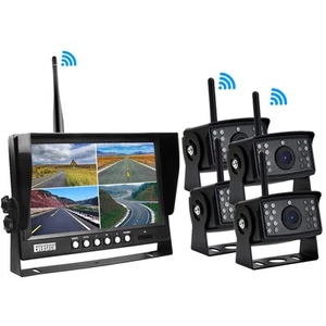 4pcs Digital HD 1080P Wireless Car Backup Camera with 9 inch 4ch Quad Display... - Picture 1 of 9