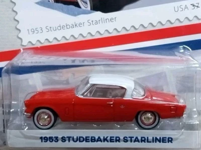 GREENLIGHT HOBBY EXCLUSIVE 1:64 1953 STUDEBAKER STARLINER USPS OUT OF PRODUCTION - Image 1 of 3