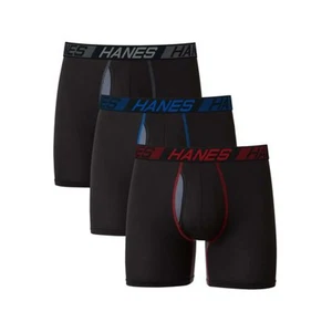 Hanes Herren X-Temp Total Support Pouch Boxershorts, Regular Leg - Schwarz, X-Large - Bild 1 von 4