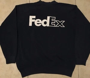 Vintage 90s FedEx Faded Distress Sweatshirt M L USPS Postal Service Mail Grunge 80s - Bild 1 von 14