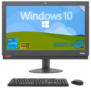 Lenovo M900z I5 Aio All IN One 24 " 8gb 240gb Windows 10 Desktop Computer Reborn - Picture 1 of 13