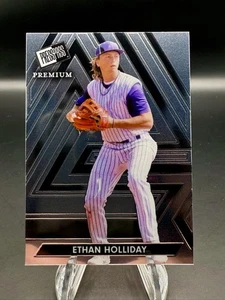 2024 Presseausweis Premium - Ethan Holliday #22 Colorado Rockies - Bild 1 von 4