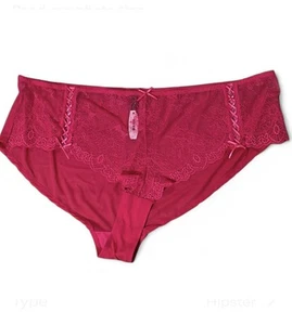 Adore Me Panty Sz 4XL Deep Pink Hipster Lace Feminine Sexy Fairy Cottagecore - Picture 1 of 4