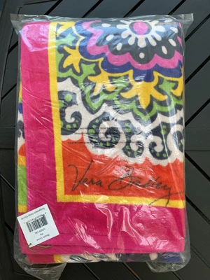 Vera Bradley Oversized Beach Pool TOWEL 33"x66" Rio Pattern  (New&Sealed) - Image 1 of 4