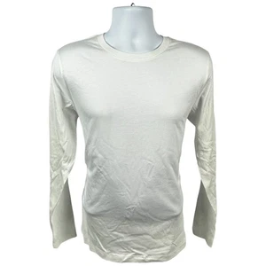 Men’s Alternative Apparel Classic Long Sleeve Go-To Tee Ultra Soft (White) - Picture 1 of 5