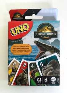 Mattel UNO Jurassic World Rebirth Card Game Includes Special Rule - Picture 1 of 2
