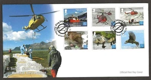 GEORGIA DEL SUD, 2013 SET RESTAURO HABITAT 6 SU FDC - Foto 1 di 1