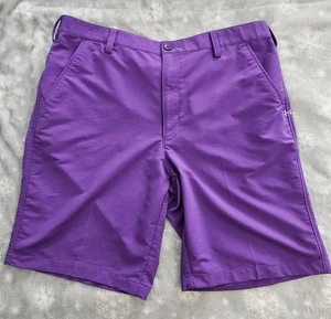 Mens Under Armour Size 40 Purple Nylon/Polyester Golf Outdoor Shorts - Picture 1 of 13