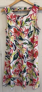 JBS Damen Gr. Large Mehrfarbig Tropisch Strand Etuikleid Ärmellos - Bild 1 von 4