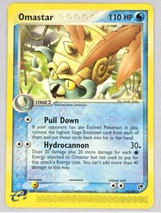 Pokemon TCG Omastar E READER Rare EX Sandstorm 19/100 Vintage - Picture 1 of 2