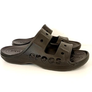 Crocs Baya sandalo sliders nero taglia UK 5-6 (Crocs taglia M6 W8 - EU 38-39) - Foto 1 di 10