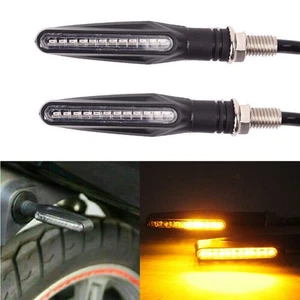 Intermitente LED intermitente de señal de giro universal para motocicleta 2 piezas - Imagen 1 de 8