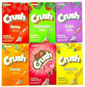 Six Flavor Crush ~ Packets ~ Sugar Free ~ Powdered Drink Mixes - Bild 1 von 5