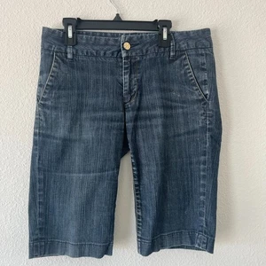 Tory Burch Blue Denim Mom Bermuda Jeansshorts Gr. 27 Sommer Freizeit Urlaub - Bild 1 von 4