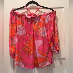 Julie Chang Wilson Top Pink Caprice Size Medium - Picture 1 of 7