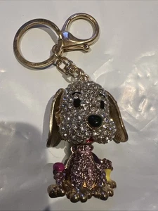 Schlüsselanhänger Glitzer Welpe Strass bezaubernd  - Bild 1 von 5