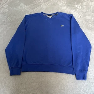 Lacoste Sport Sweatshirt Herren Medium Large Blau Pullover Baumwollmischung Rundhals - Bild 1 von 13