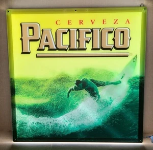 NEU im Karton Pacifico Cerveza Sequenzierung Welle Bewegung LED Bier Bar Schild Licht - Bild 1 von 2