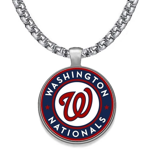 Large Washington Nationals Mens 24" Chain Pendant Necklace FREE SHIP' D30 Cover