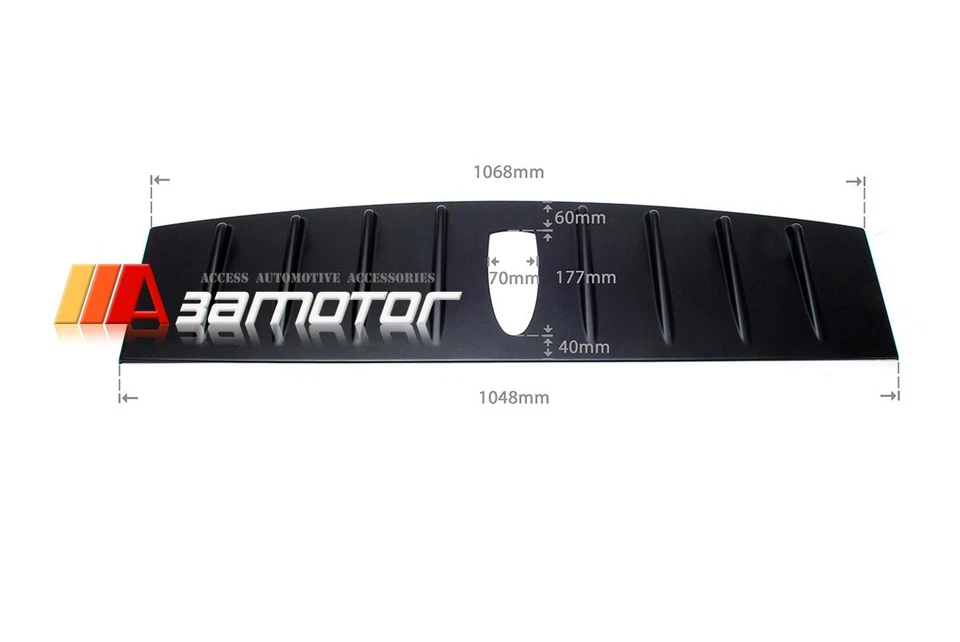 Alerón de techo negro mate tiburón generador vórtice para Subaru WRX STI 2015-2017 Foto 1 de 4