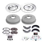 PowerStop Disc Brake Pad and Rotor / Drum Brake Shoe and Drum Kit - Front and Re