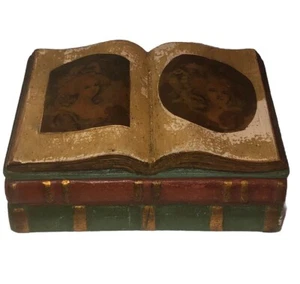 Scatola Portagioie Finto Terracotta Italiana Borghese Vintage Argilla Rossa Divertente - Foto 1 di 10