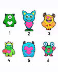 Cute Love Monsters Croc Charms YOU CHOOSE NEW!