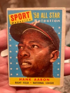 1958 Topps - Sportmagazin '58 All Star Auswahl #488 Hank Aaron - Bild 1 von 2