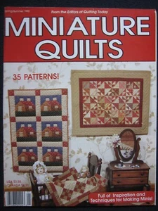 Minature Quilts Spring/Summer 1990 35 Patterns [Single Issue Magazine] Quiltin.. - Picture 1 of 4