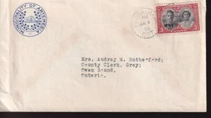 Canada 1939 Artemesia Ontario cover, franked with Royal Visit KGVI sc#248 - Picture 1 of 1