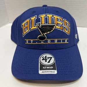 NEU ST LOUIS BLUES NHL ’47 MARKE MVP FLETCHER STRAPBACK MÜTZE KAPPE - ROYAL Strapback - Bild 1 von 9
