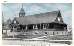 VINTAGE - CRACE EPISOPAL CHURCH - KINGSTON PA POSTKARTE - sehr guter Zustand UNBENUTZT - Bild 1 von 2