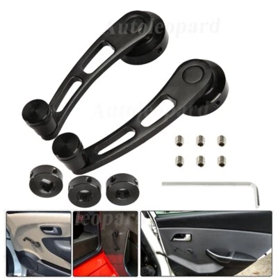 Par de manijas de reparación de manivela de ventana manual para automóvil Ford Jeep Chevy Camaro Foto 1 de 4