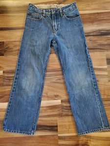 Boy's / Childrens Gap Jeans Medium Wash Size 8 Regular Adjustable Waist Y2K Look - Picture 1 of 9