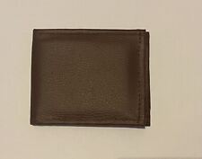 New Mens Faux Leather Zipped Wallet - Brown Card Holder