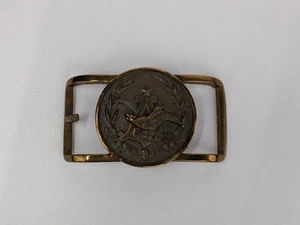 Vintage Anheuser Busch Employee Brass Belt Buckle Beer Budweiser RARE - Picture 1 of 9