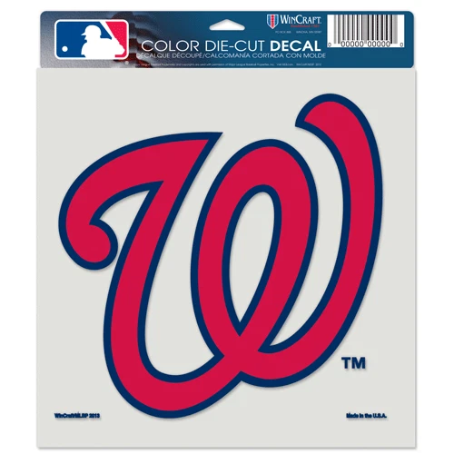 Washington Nationals Car Window Decal 8 Perfect Cut Decal Color - Image 1 of 1