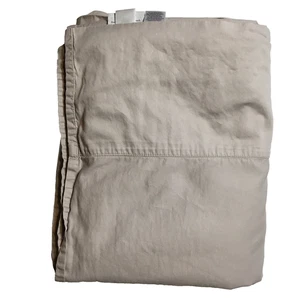 BOLL & BRANCH Flat Sheet King Light Gray 100% Organic Cotton Certified - Picture 1 of 5